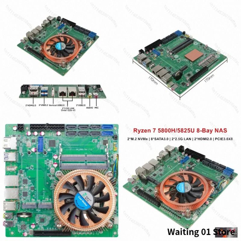 Mini Itx Dual 2.5G Nas Motherboard - Compatible avec la carte mère Mini