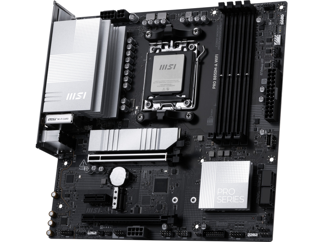 MSI PRO B850M-A WIFI AM5, Wi-F - Am5 Micro Atx Pcie 5.0 Motherboard avis et prix