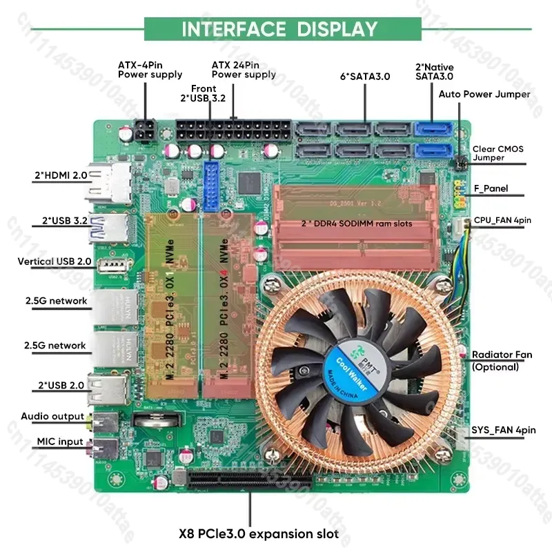 Compatible avec la carte mère  - Mini Itx Dual 2.5G Nas Motherboard avis et prix