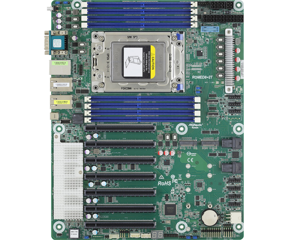 Carte mère de serveur ASRock R - Dual Socket Sp3 Epyc Motherboard avis et prix